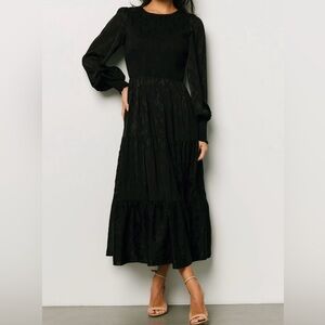 Baltic Born Stockholm Smocked Dress Black